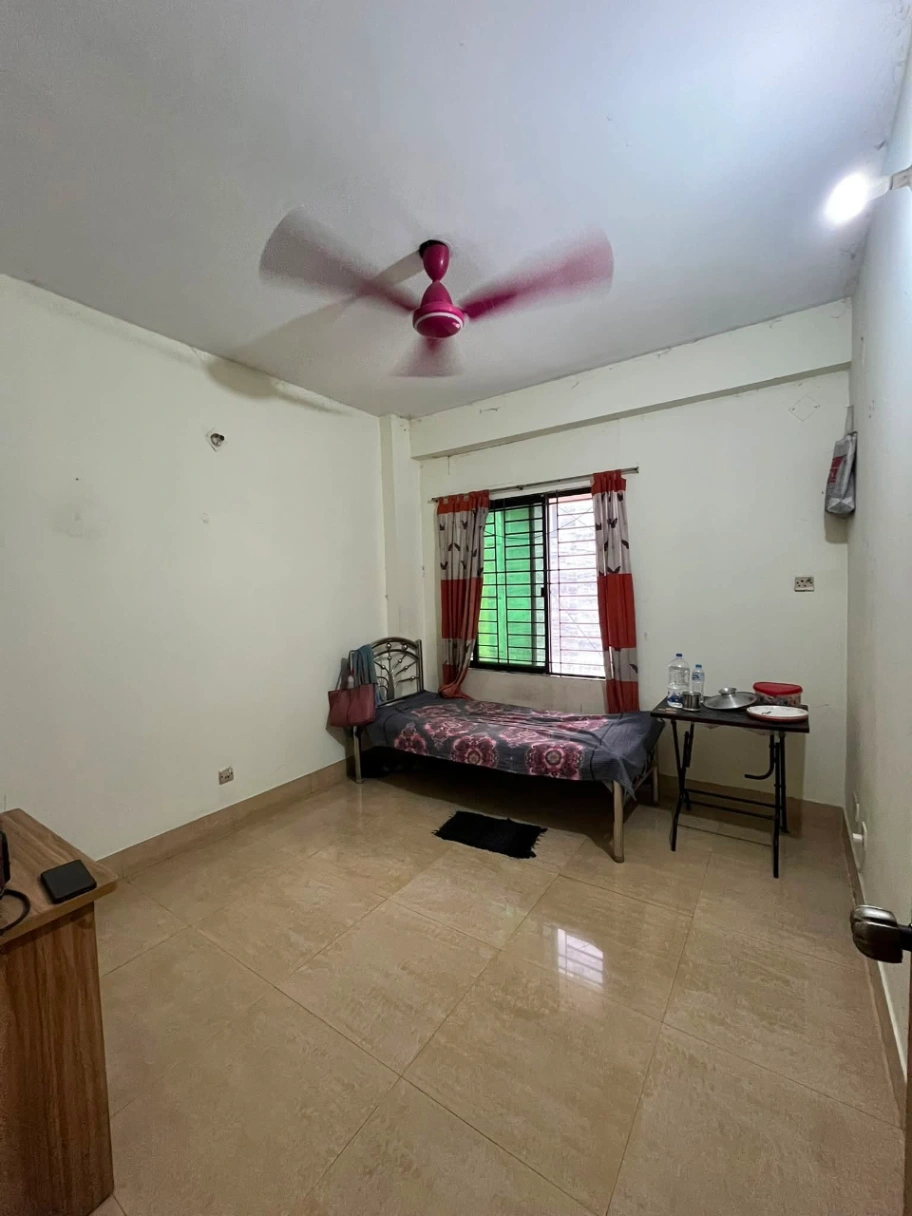 One single room is available, and washroom just front of the room.